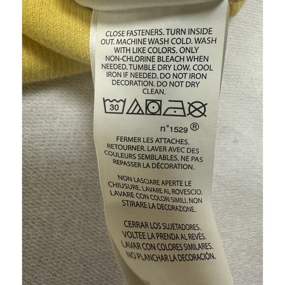 Polo Ralph Lauren Adult Men Pullover Sweatshirt 2XL Yellow Quarter Zip Blue Pony - Picture 5 of 10